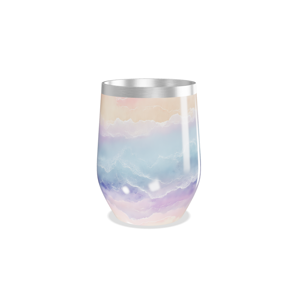 Copo Térmico Slim - Estampa Pastel Marmorizada