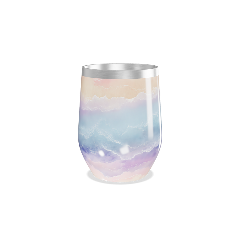 Copo Térmico Slim - Estampa Pastel Marmorizada