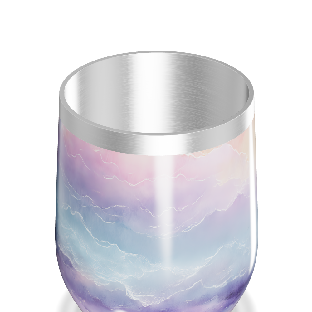 Copo Térmico Slim - Estampa Pastel Marmorizada