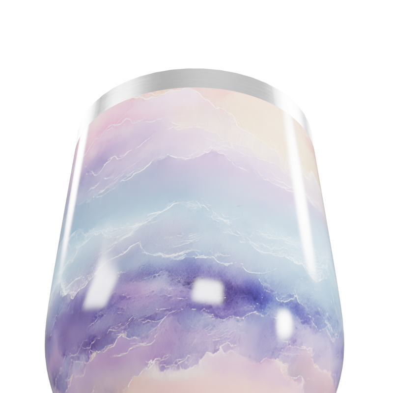 Copo Térmico Slim - Estampa Pastel Marmorizada