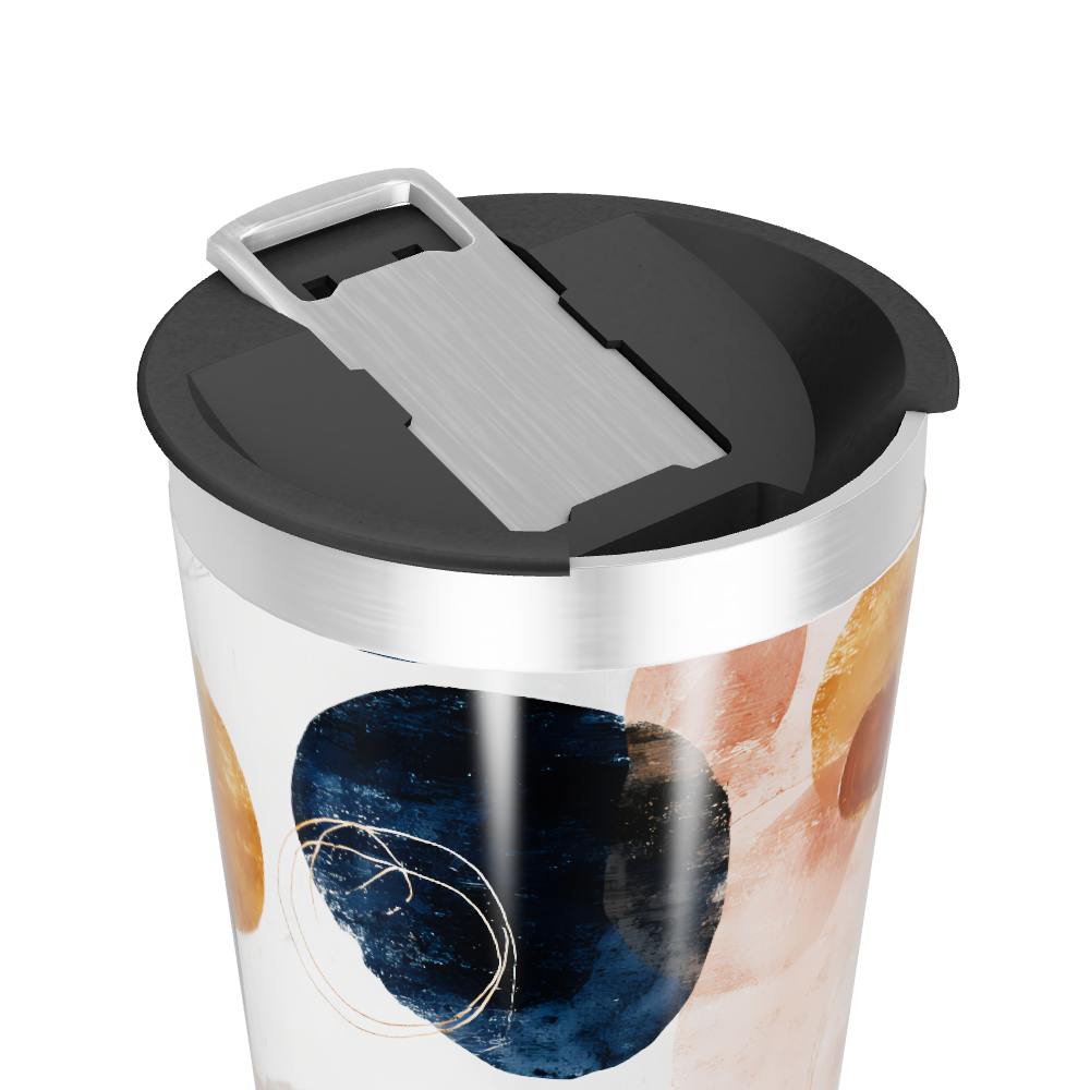 Copo Térmico - Estampa Abstrata Colorida