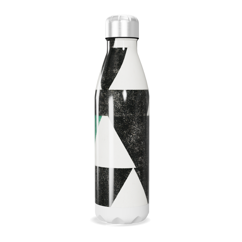 Garrafa Inox Estampada Verde e Preto