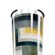Copo Térmico - Com padrão geométrico colorido