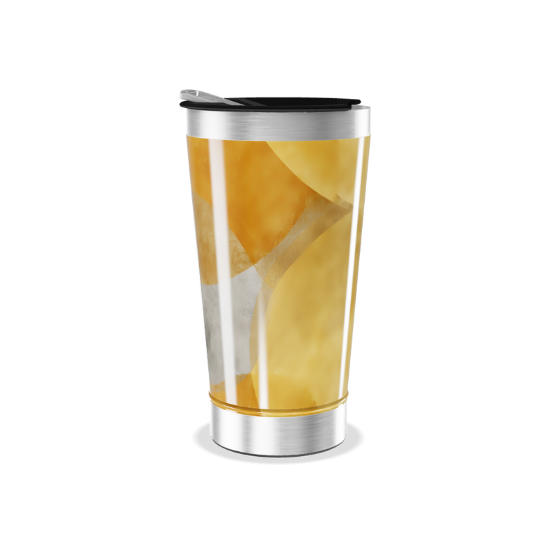 Copo Térmico - Transparente com Tampa Prata