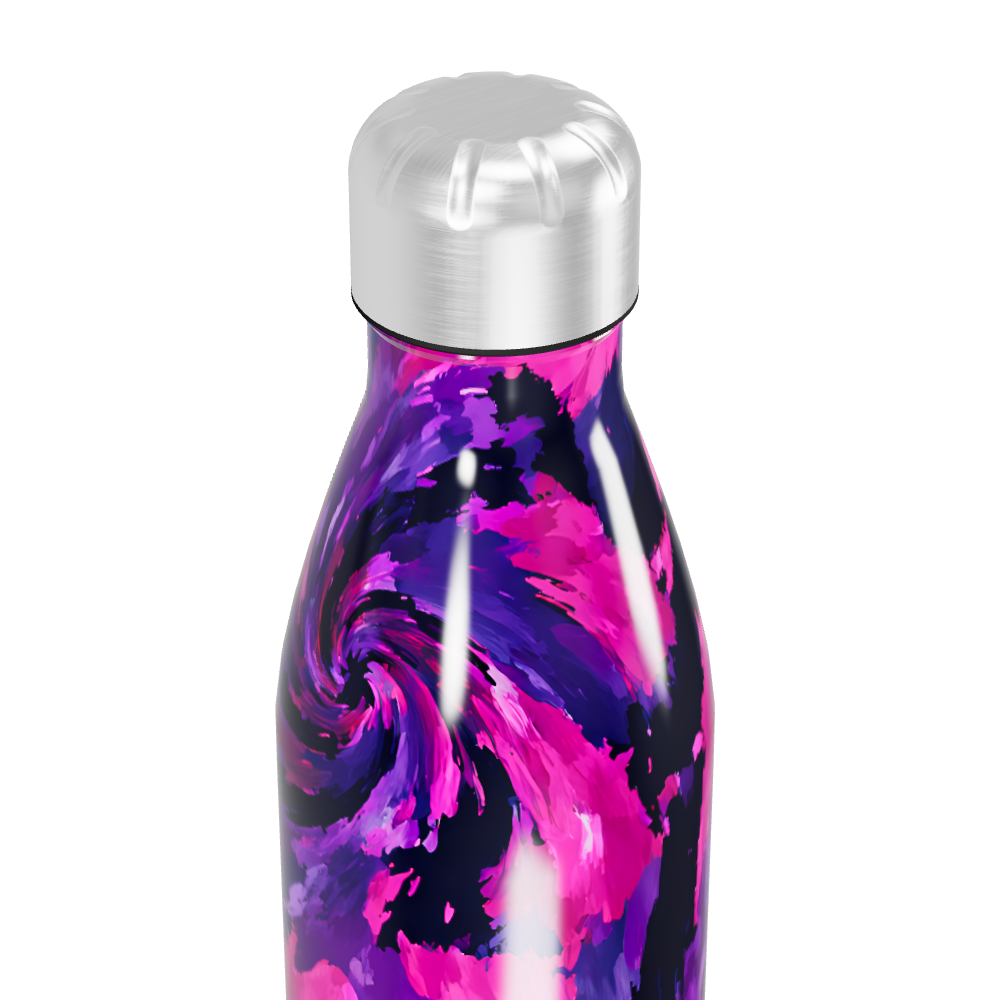 Garrafa Inox - Estampa Abstrata Colorida