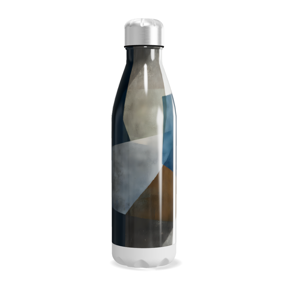 Garrafa Inox - Estampa Geométrica Colorida