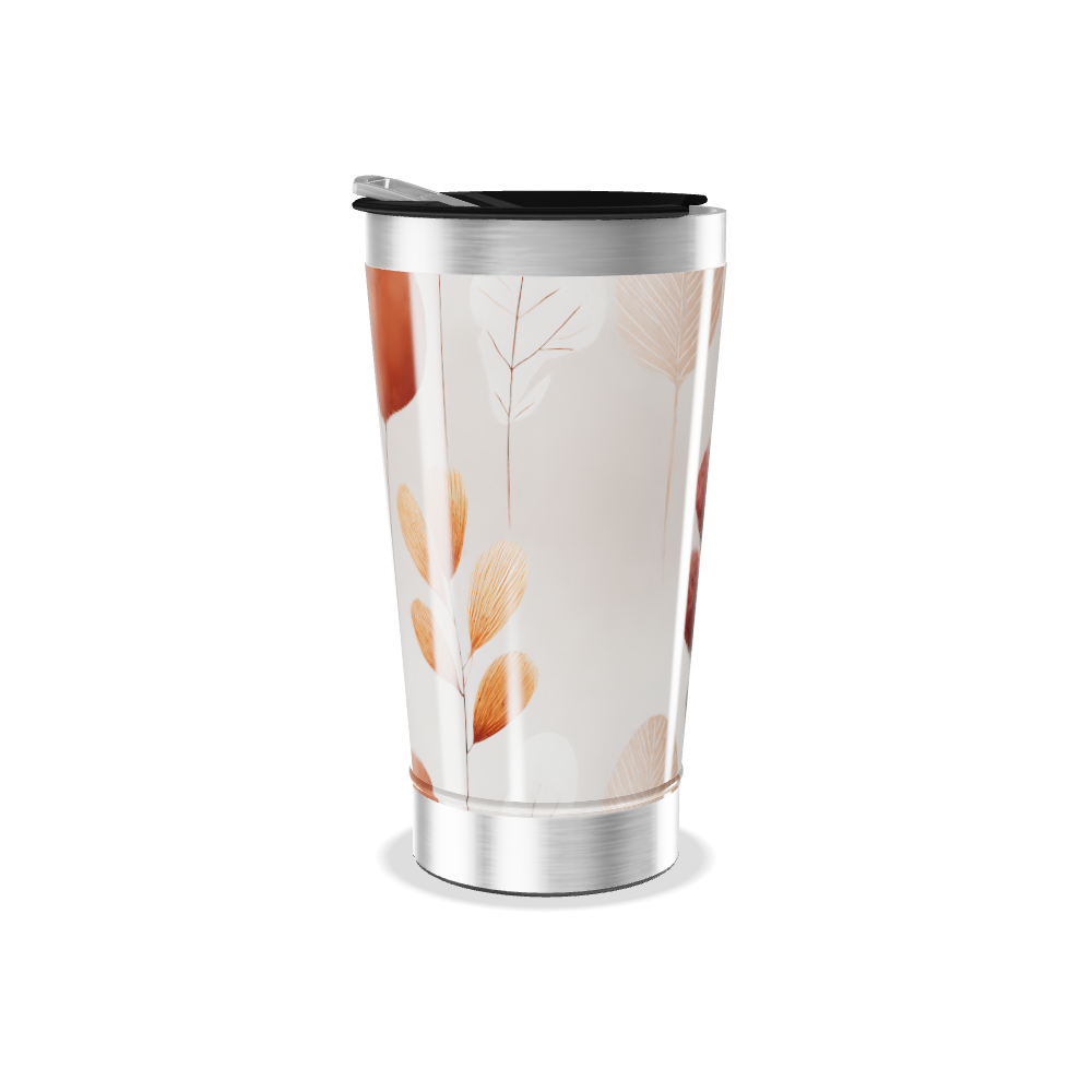 Copo Térmico - Estampa Floral Outonal