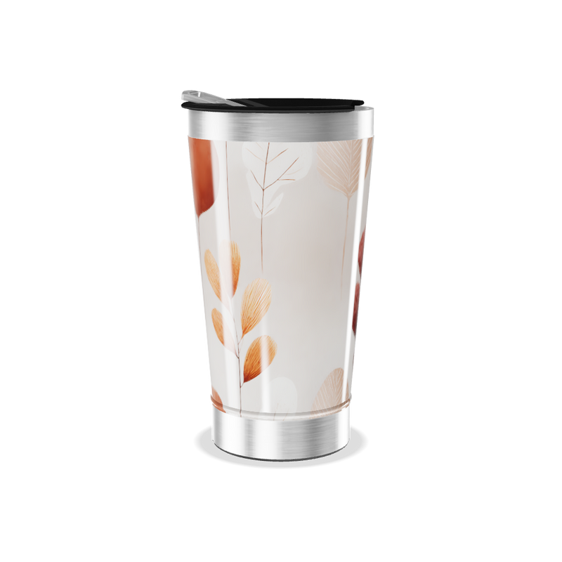 Copo Térmico - Estampa Floral Outonal