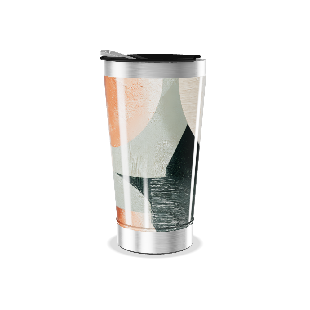 Copo Térmico - Estampa Geométrica Colorida