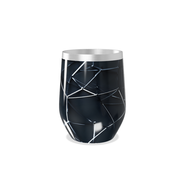 Copo Térmico Slim - Preto Geométrico Aço