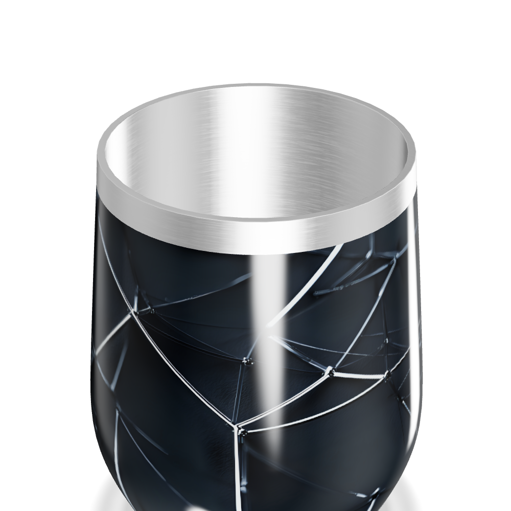 Copo Térmico Slim - Preto Geométrico Aço