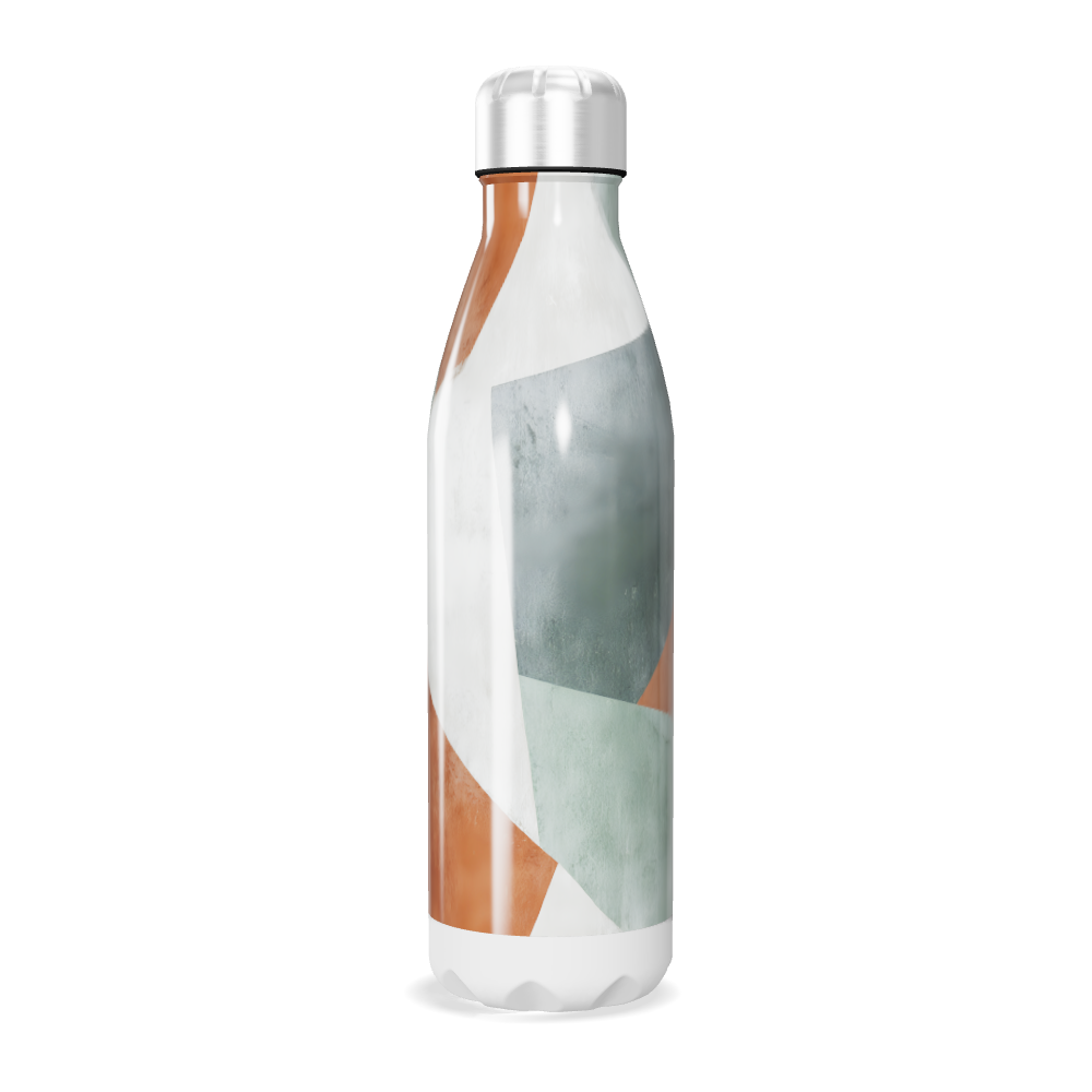 Garrafa Inox - Estampa Abstrata Colorida