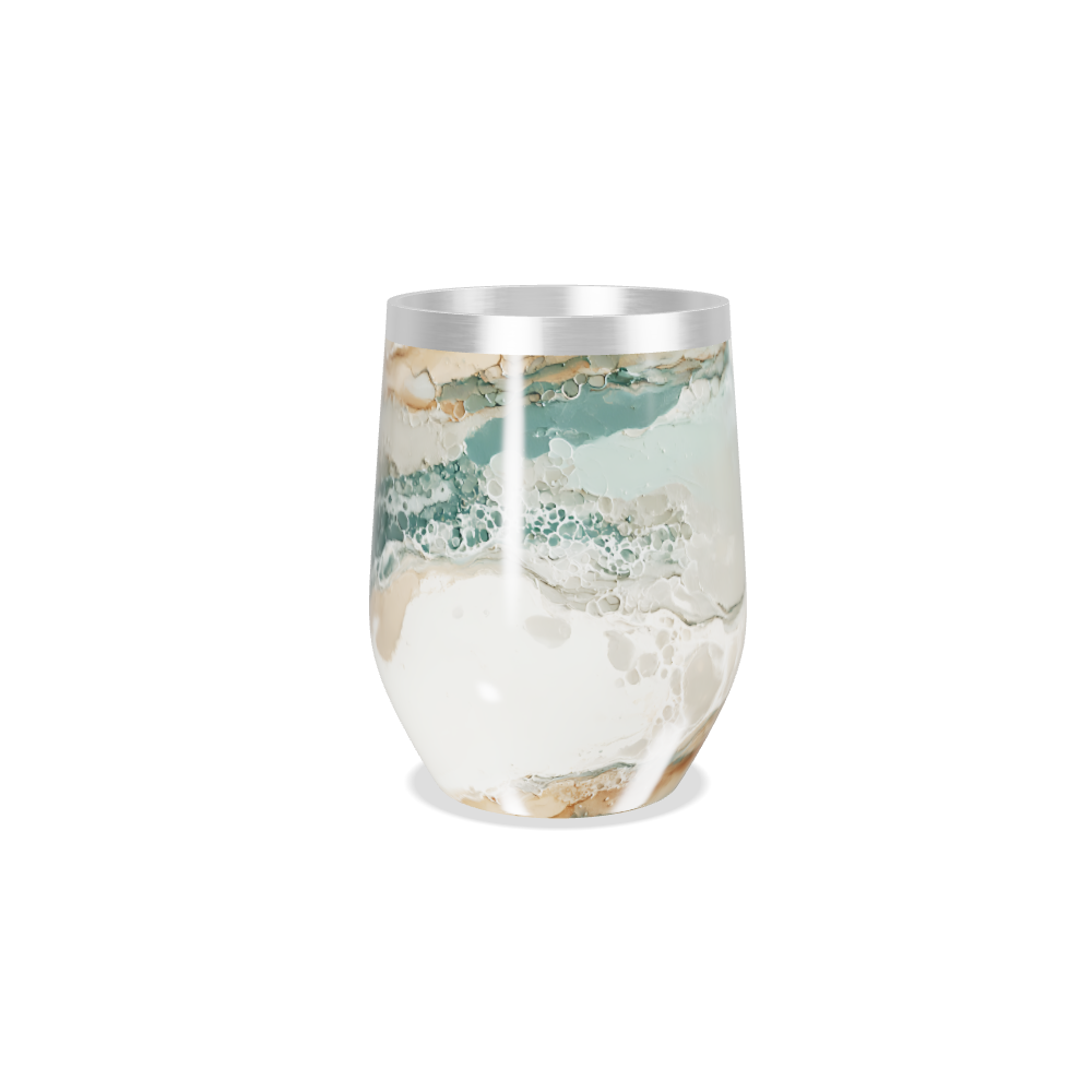 Copo Térmico Slim - Mármore Bege Aço Inox