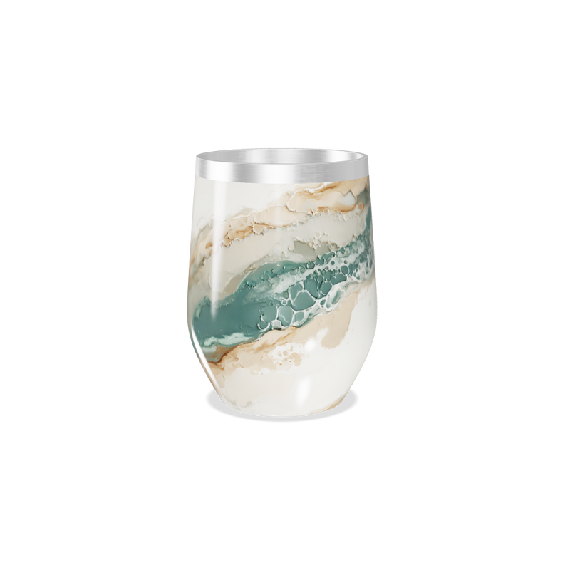 Copo Térmico Slim - Mármore Bege Aço Inox