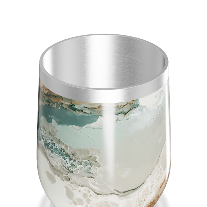 Copo Térmico Slim - Mármore Bege Aço Inox