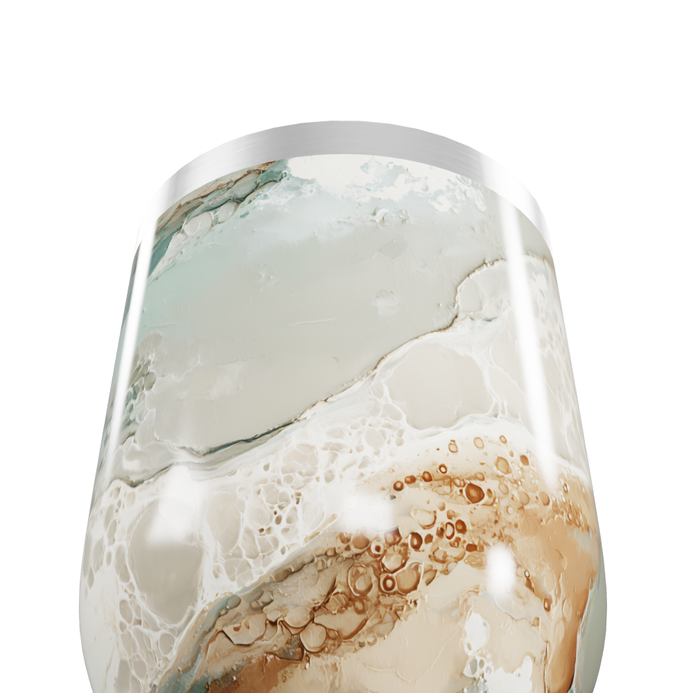 Copo Térmico Slim - Mármore Bege Aço Inox