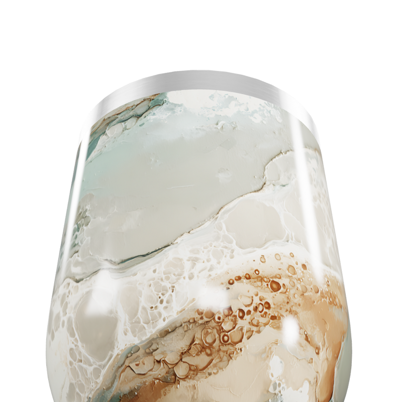 Copo Térmico Slim - Mármore Bege Aço Inox