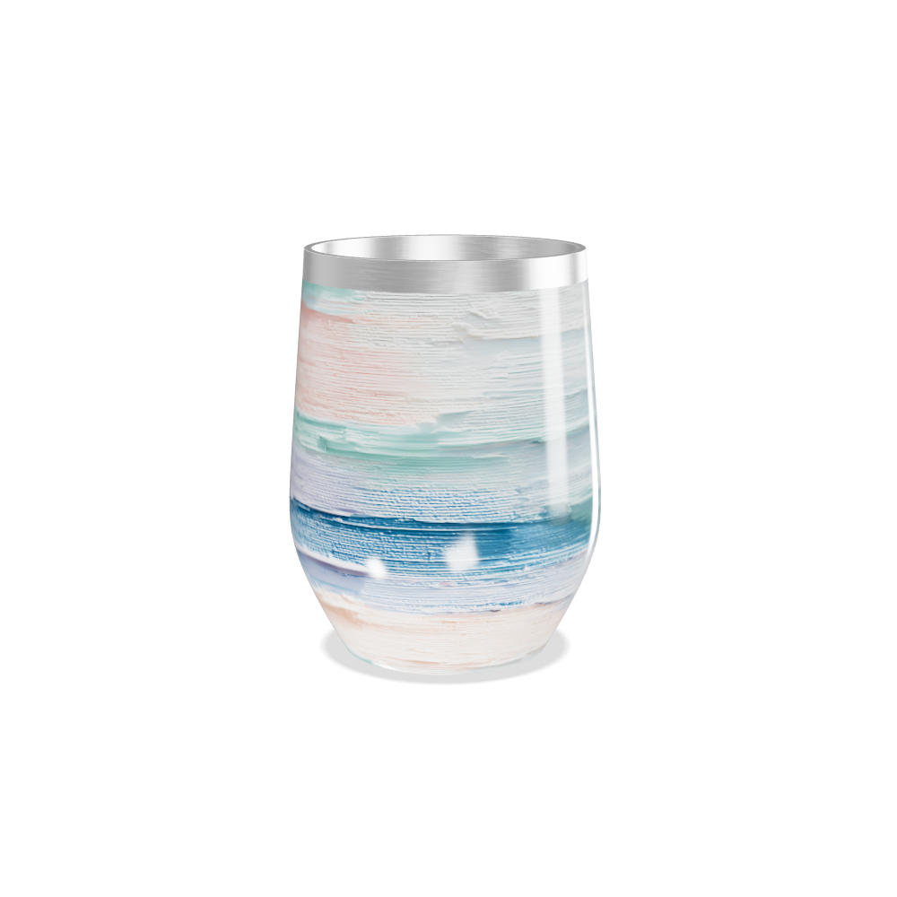 Copo Térmico Slim - Estampa Pastel Inox