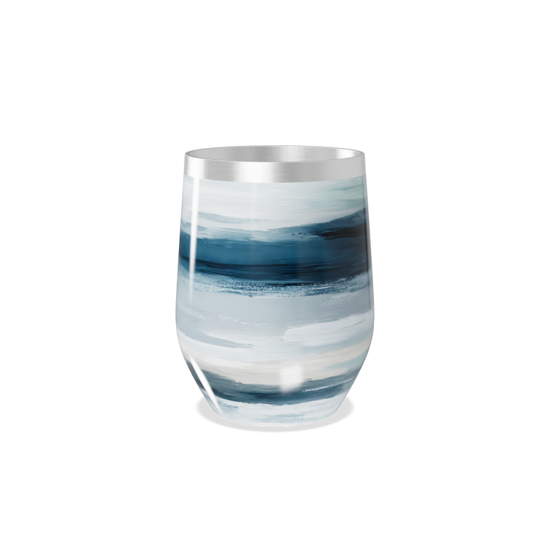 Copo Térmico Slim - Azul com Listras