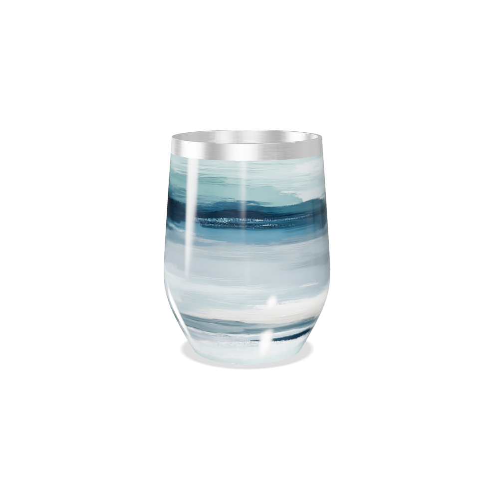 Copo Térmico Slim - Azul com Listras