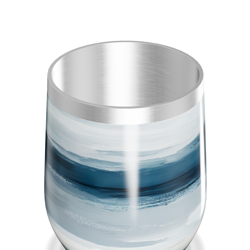 Copo Térmico Slim - Azul com Listras