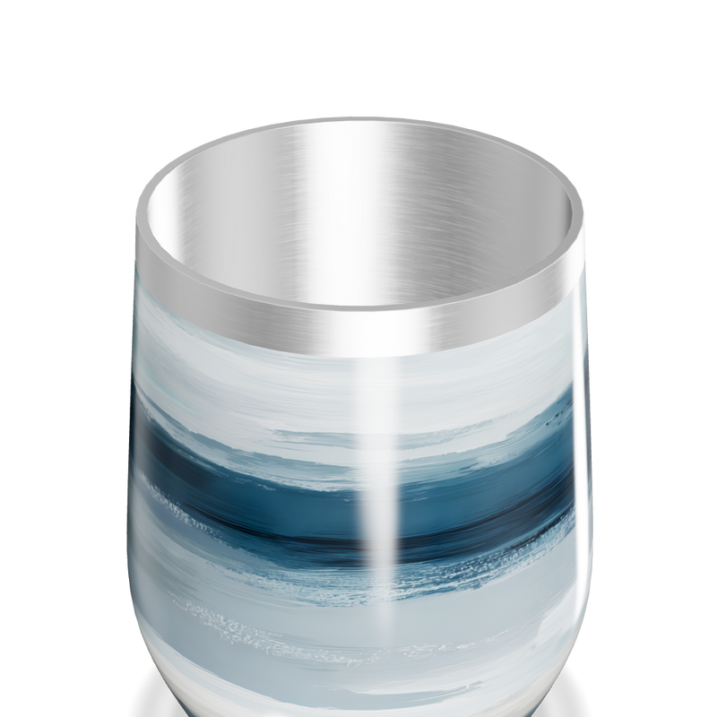 Copo Térmico Slim - Azul com Listras