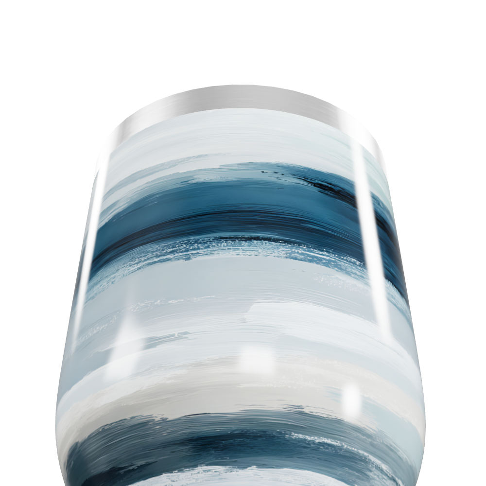 Copo Térmico Slim - Azul com Listras