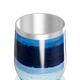 Copo Térmico Slim - Listras Azuis Pintadas
