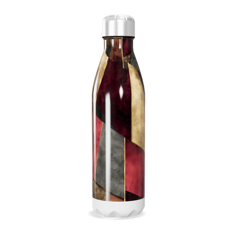 Garrafa Inox Estampada Geométrica Colorida