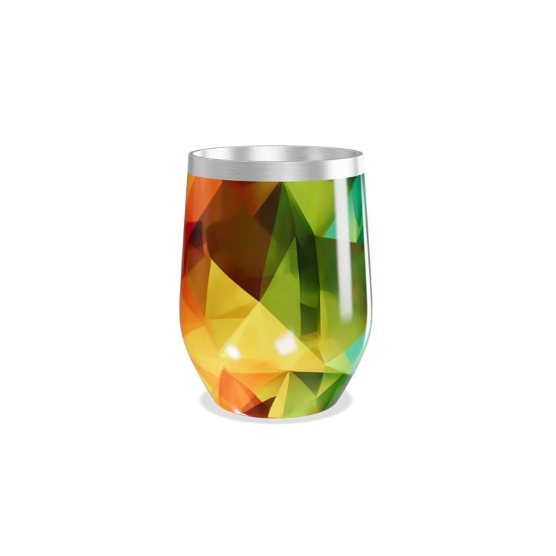 Copo Térmico Slim - Colorido Geométrico Inox