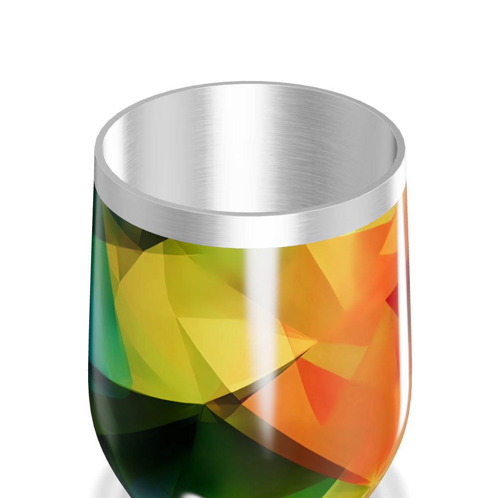 Copo Térmico Slim - Colorido Geométrico Inox