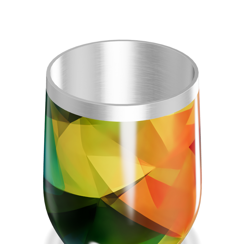 Copo Térmico Slim - Colorido Geométrico Inox