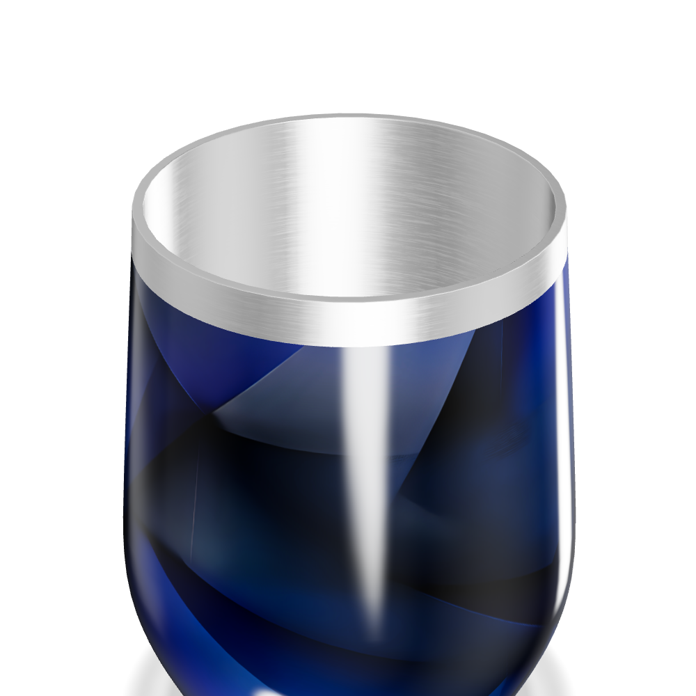 Copo Térmico Slim - Azul Geométrico Inox