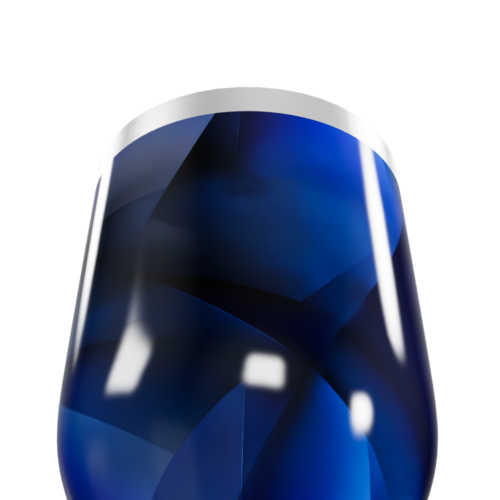 Copo Térmico Slim - Azul Geométrico Inox