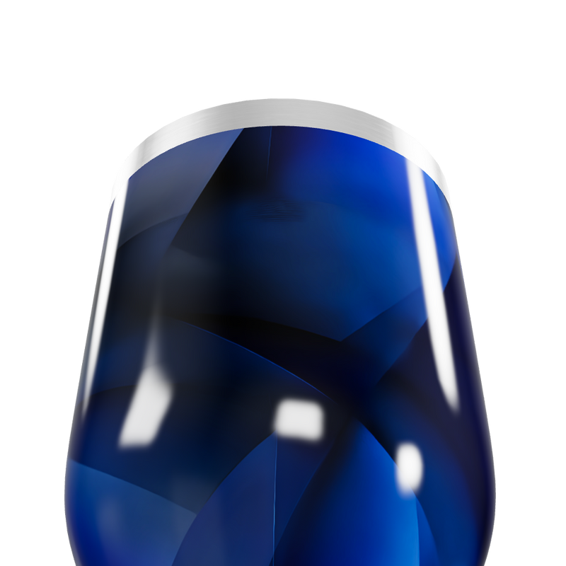 Copo Térmico Slim - Azul Geométrico Inox