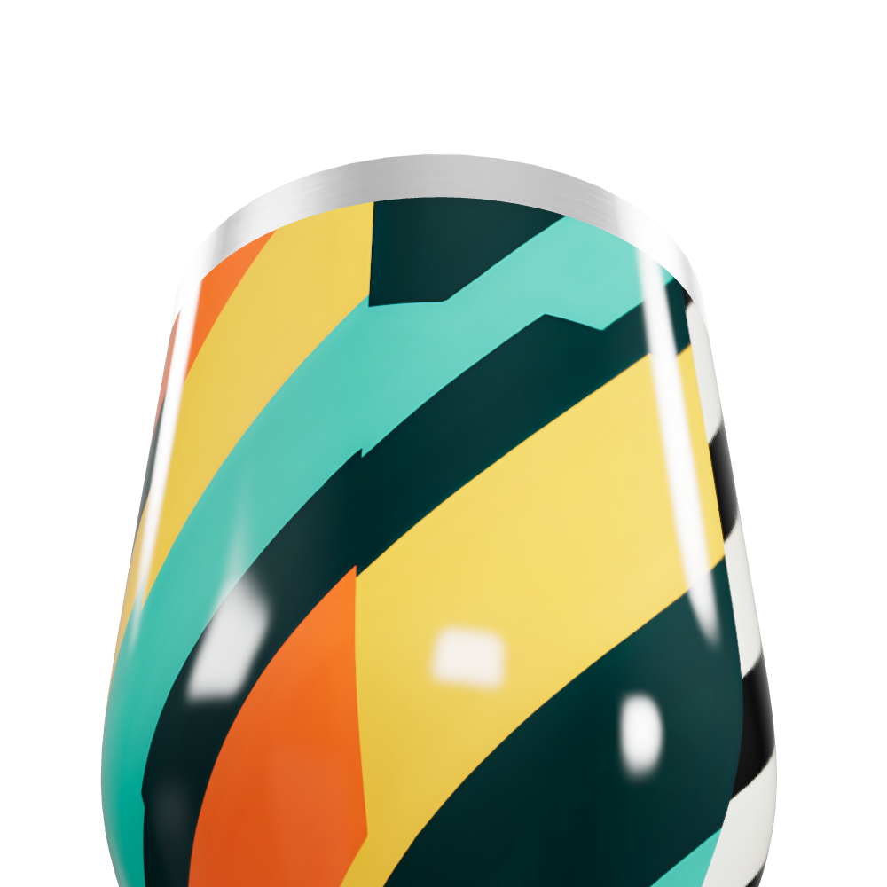 Copo Térmico Slim - Listras Coloridas Inox