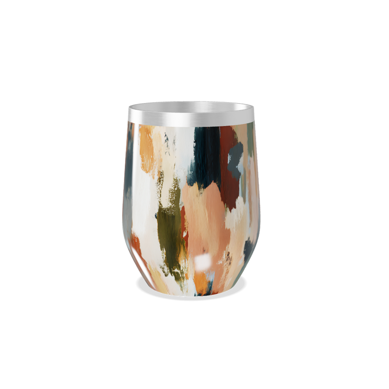 Copo Térmico Slim - Estampa Abstrata Colorida