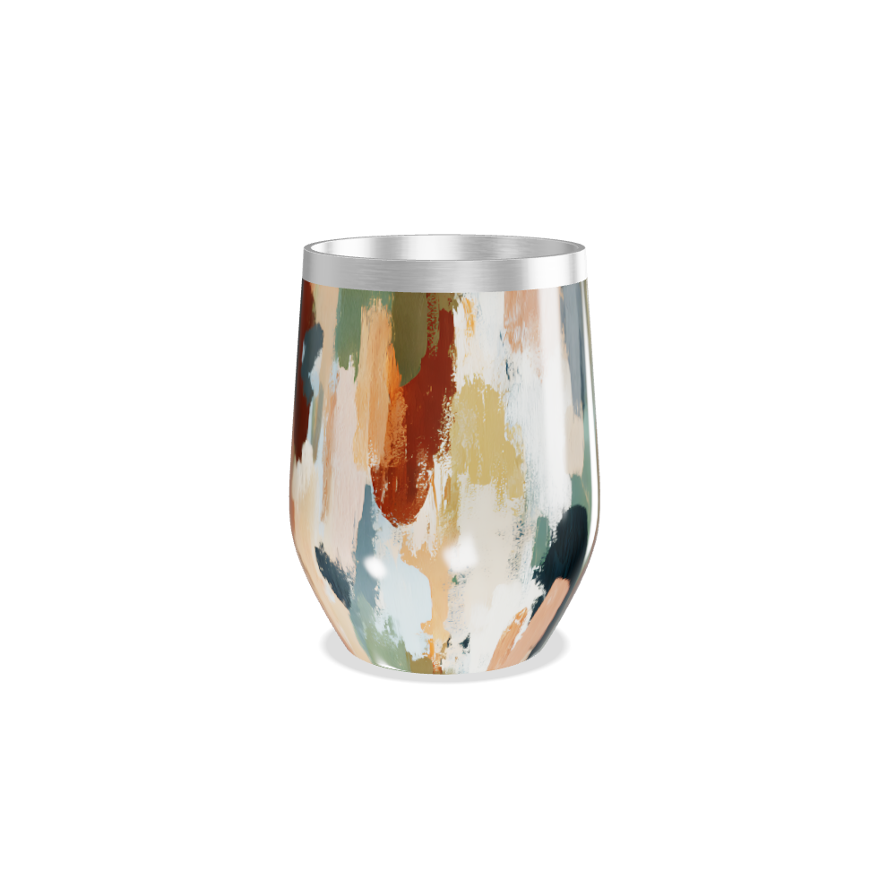 Copo Térmico Slim - Estampa Abstrata Colorida