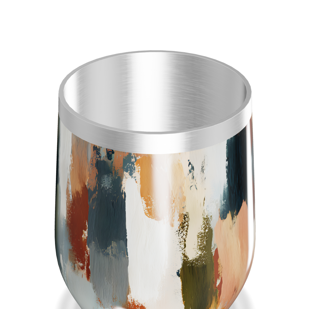 Copo Térmico Slim - Estampa Abstrata Colorida