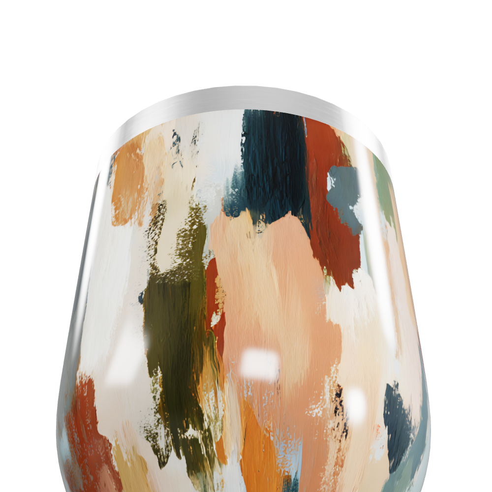 Copo Térmico Slim - Estampa Abstrata Colorida