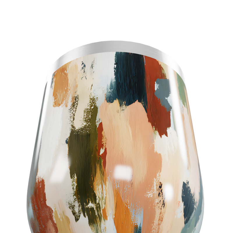 Copo Térmico Slim - Estampa Abstrata Colorida