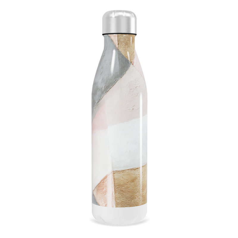 Garrafa Inox - Estampa Geométrica Colorida