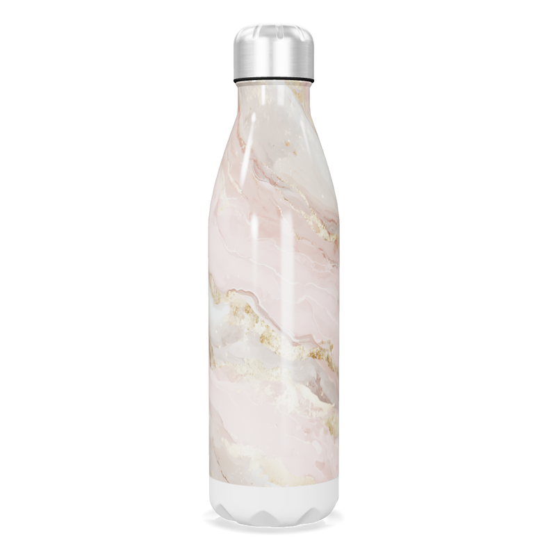 Garrafa Inox - Mármore Rosa