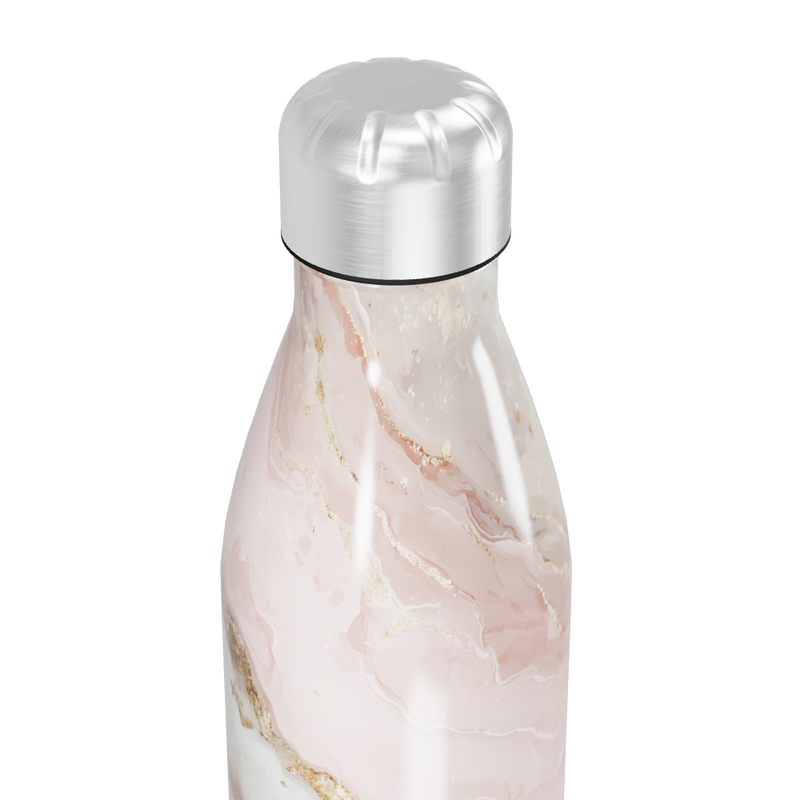 Garrafa Inox - Mármore Rosa
