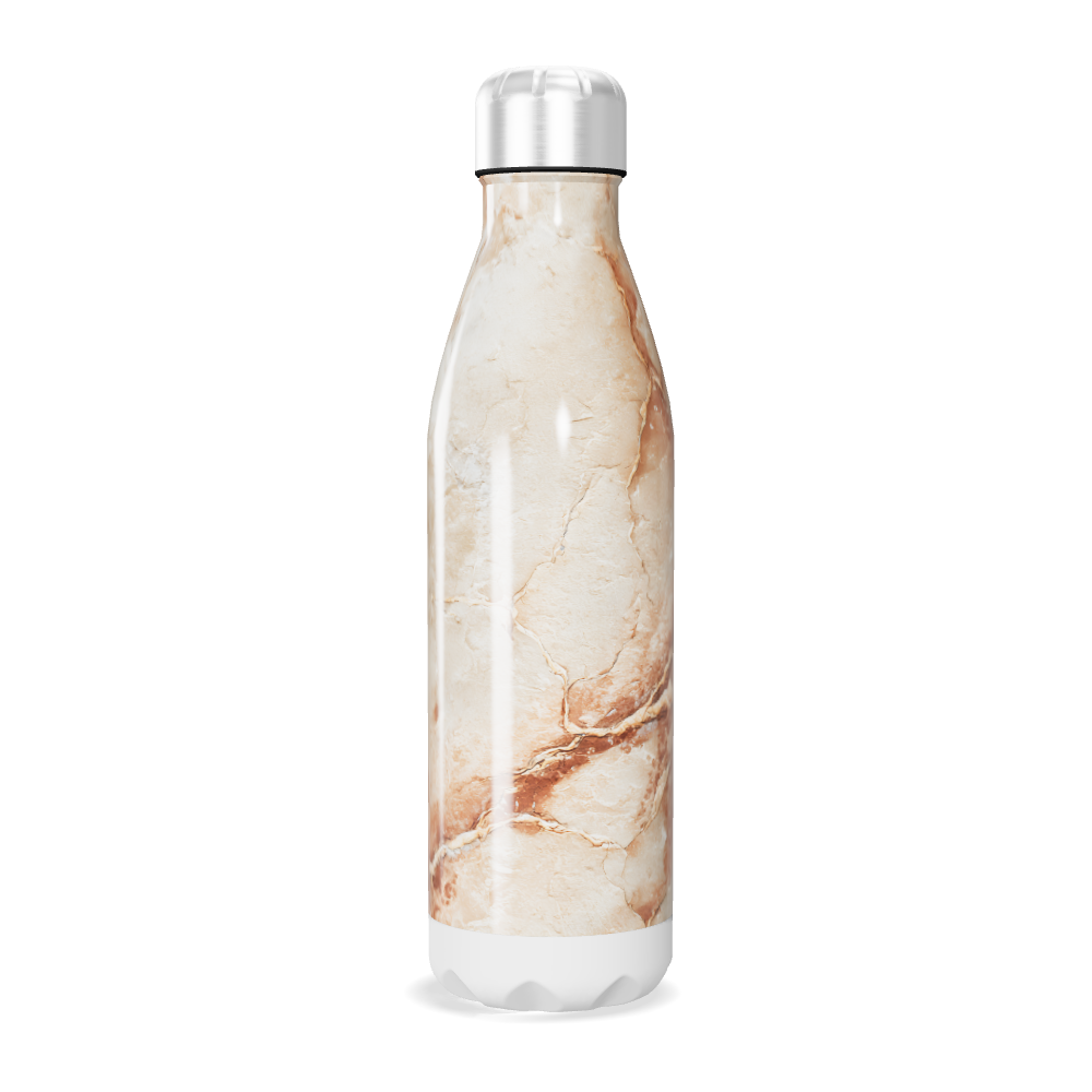 Garrafa Inox - Mármore Bege 500ml