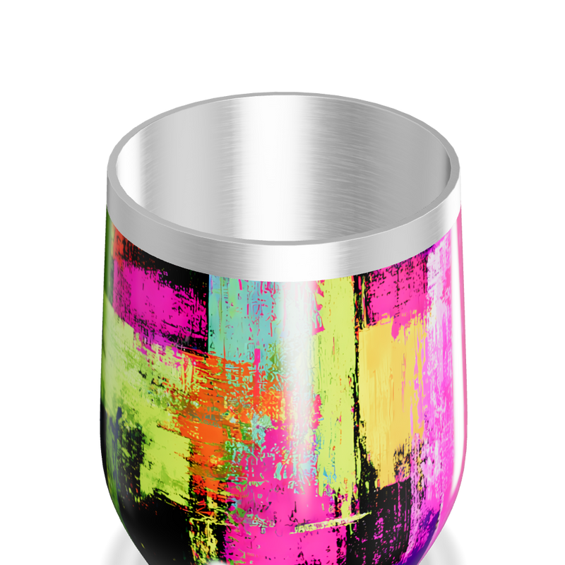 Copo Térmico Slim - Estampa Colorida Abstrata