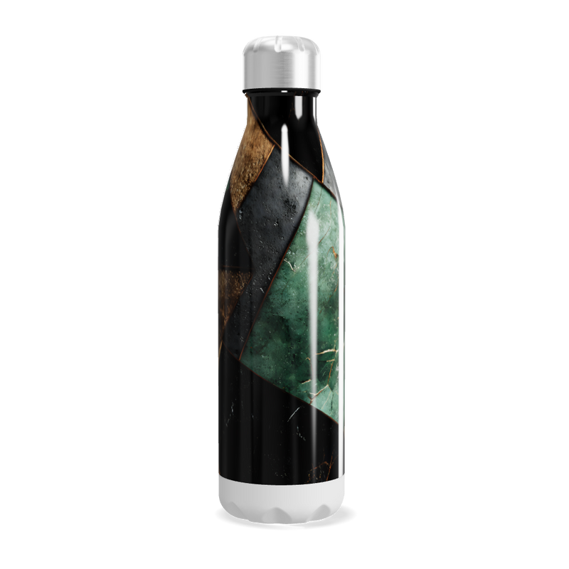 Garrafa Inox - Estampa Mármore Verde