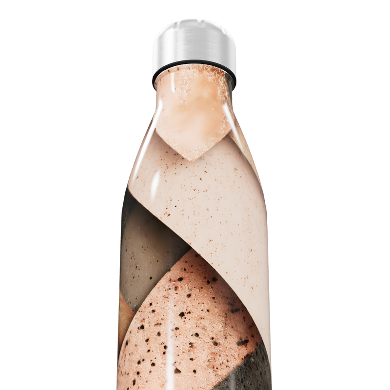 Garrafa Inox Estampada - Tons Terrosos