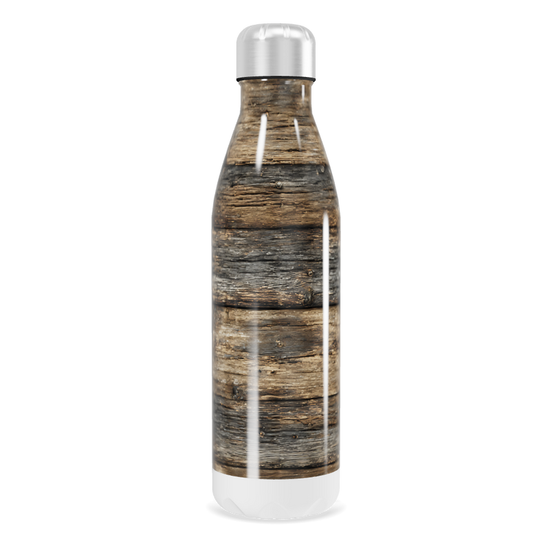 Garrafa Inox Estampa Madeira 750ml