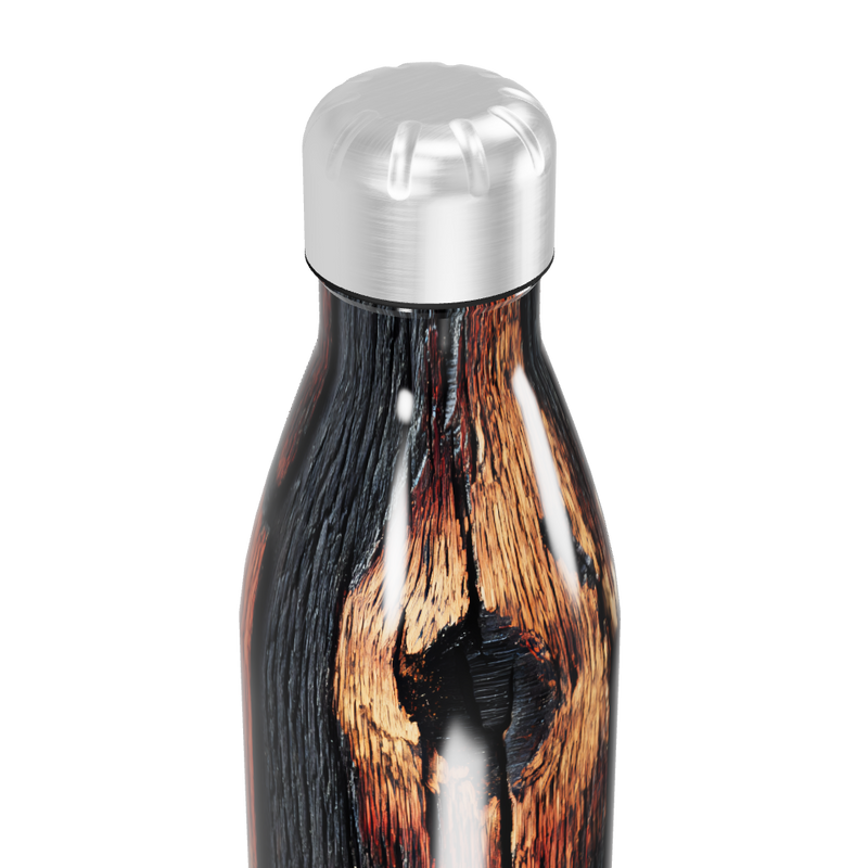 Garrafa Inox - Estampa Madeira 750ml